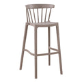 Bar stool with a beige color on a white background
