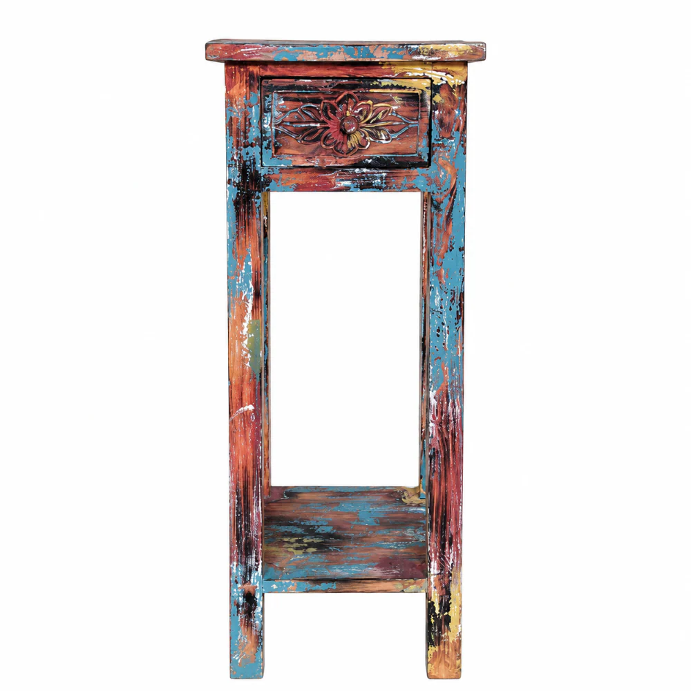 Marocco One Draw Pedestal Multi Colour