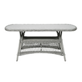 Sundby Patio Table - Poly Rattan Grey