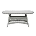 Sundby Patio Table - Poly Rattan Grey
