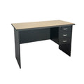 1.2M Student Writing Desk With Drawers Maple/Grey