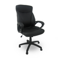 Reddam High Back Black Polyurethane