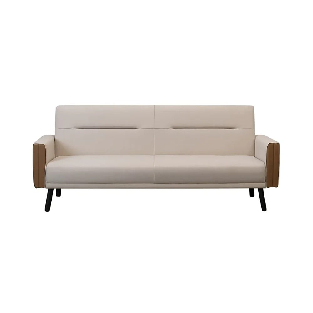Roxanne Sleeper Couch Light Brown Fabric
