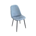 Hadley Dining Chair Dark Grey Velvet Fabric