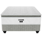 Restonic SupportSense Medium Queen Bed Set Extra Length