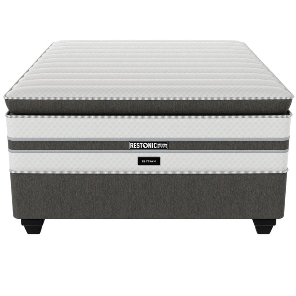 Restonic Elysian Plush Queen Bed Set Standard Length