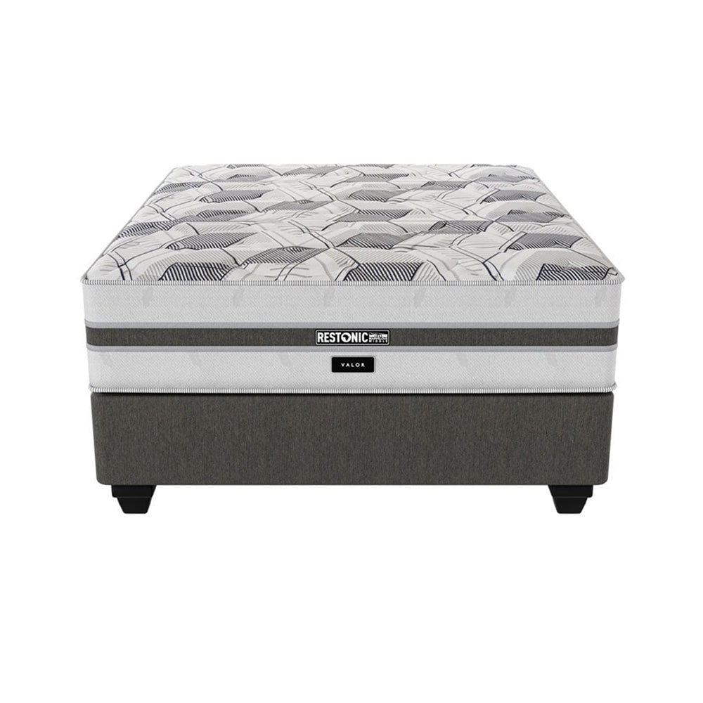 Restonic Valor Medium Double Bed Set Standard Length