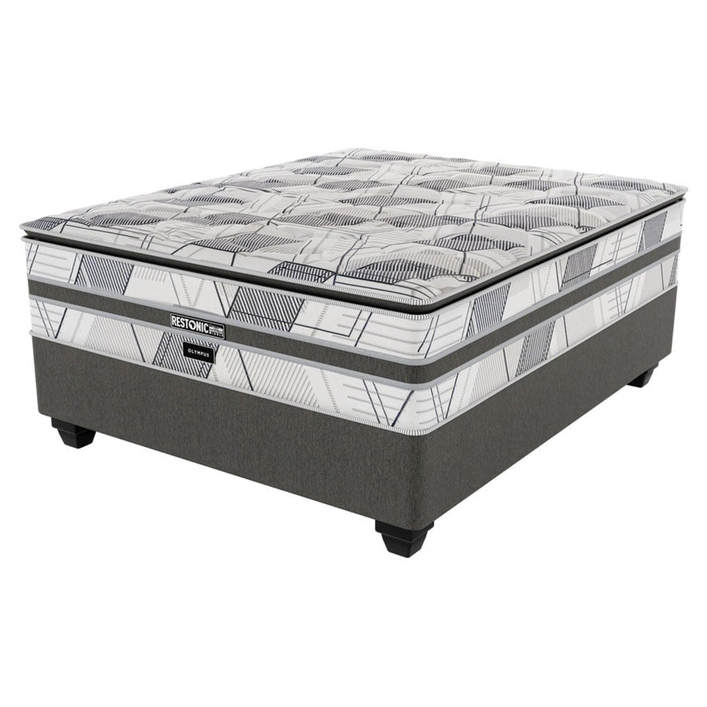 Restonic Olympus Plush Three Quarter Bed Set Extra Length
