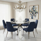 Bretta Dining Table 1m Round - Glass Top