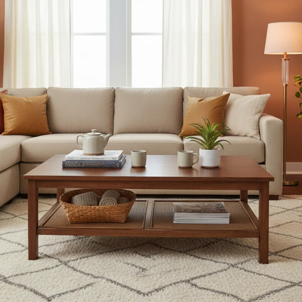 Bengal Coffee Table Mango/Rattan